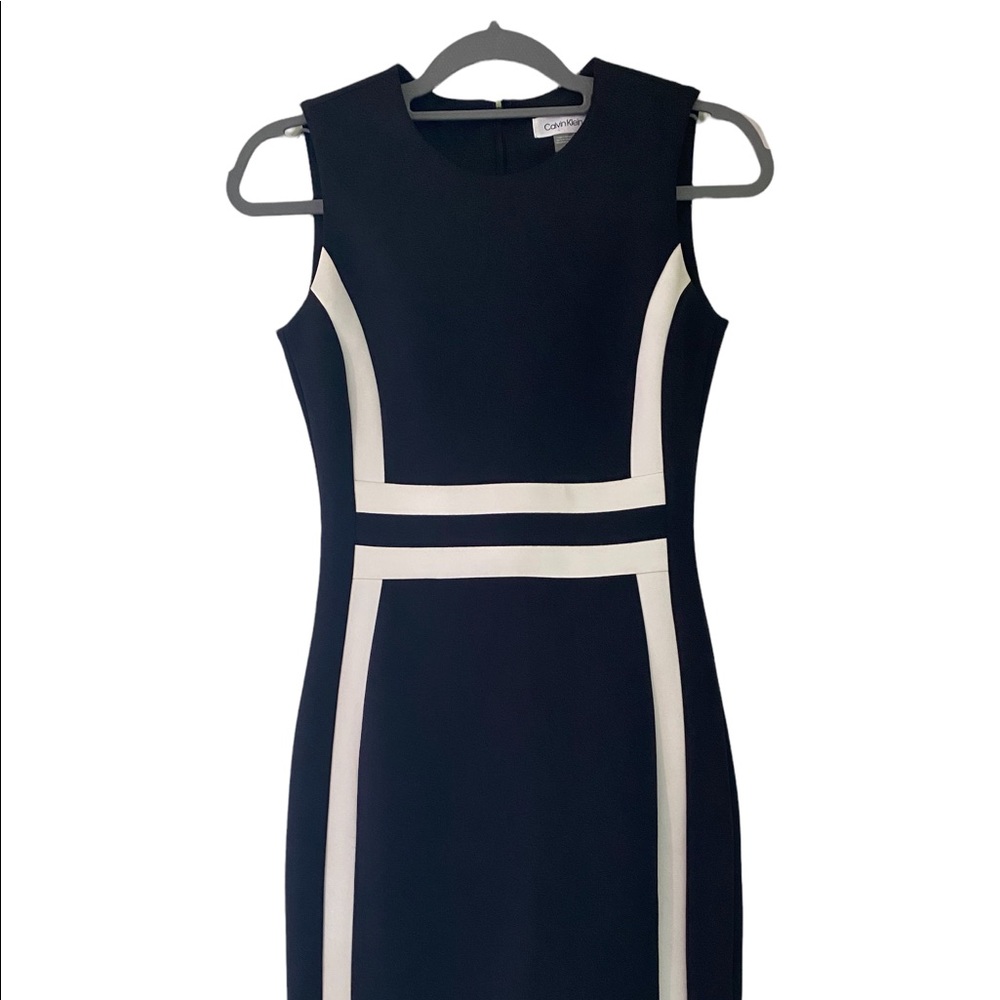 Calvin Klein Black and White Dress Size 2